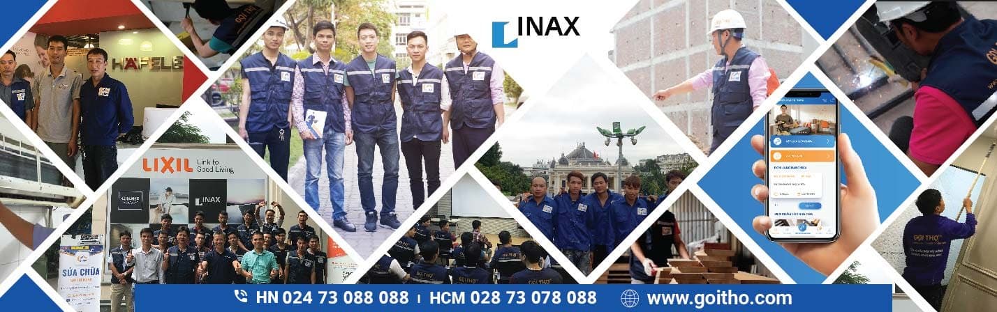 GoiTho.com - Đội thợ chuyên nghiệp, đối tác INAX, Hafele, LIXIL